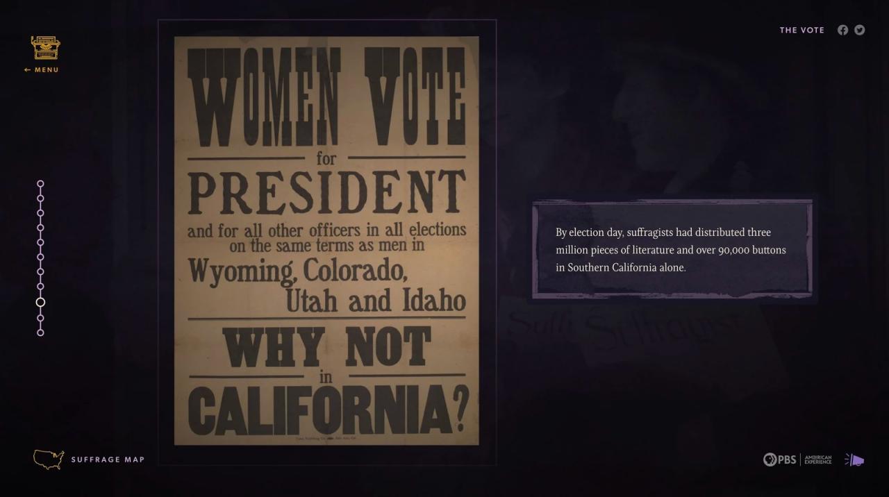 She resisted strategies of suffrage