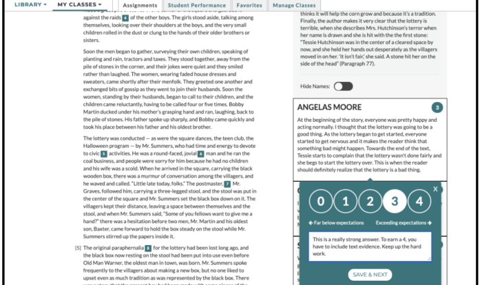 Commonlit the lottery answer key