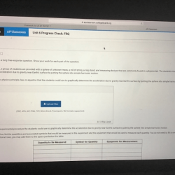 Ap physics 1 unit 6 progress check