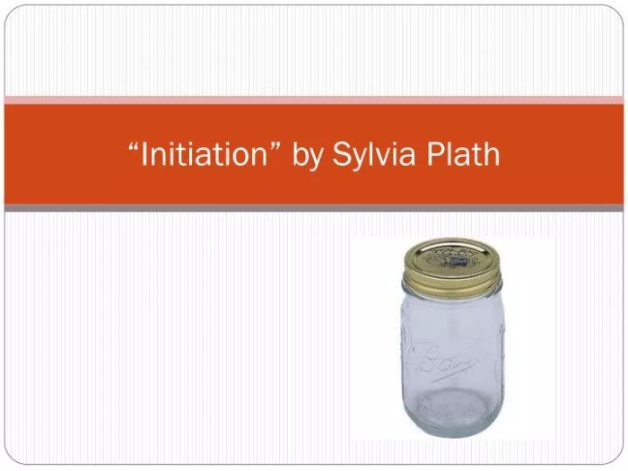 Initiation by sylvia plath summary