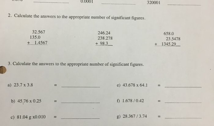 Sig fig scientific notation worksheet